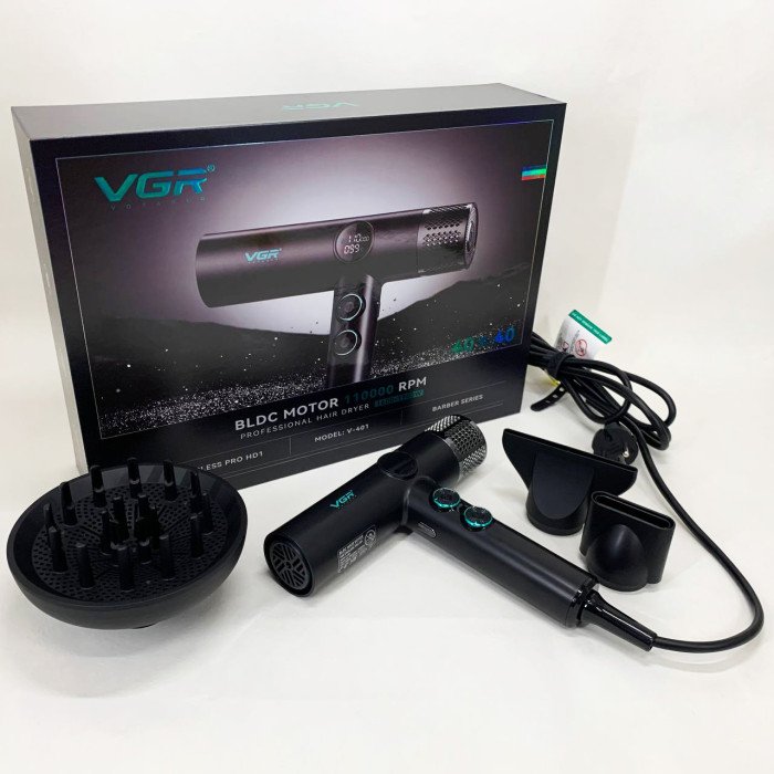Фен професійний VGR V-401 BLACK