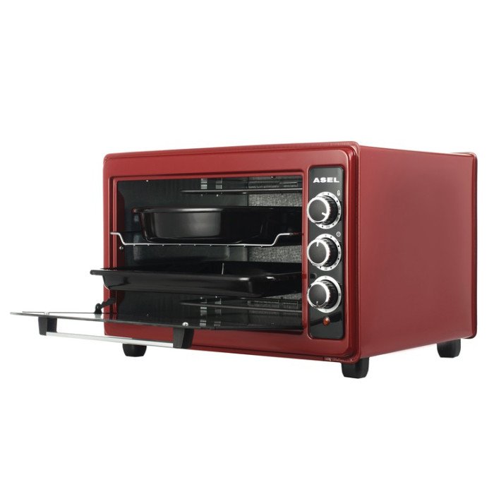 Електрична піч ASEL AF-33-23. Колір: червоний