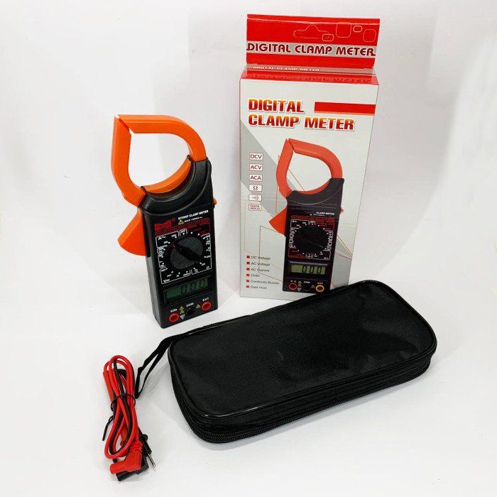 Цифровий кліщовий мультиметр HAOYUE DT266F з чохлом та щупами