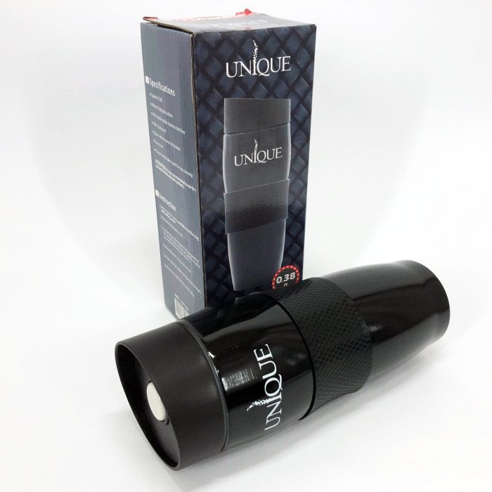 Термокухоль UNIQUE UN-1073 0.38 л, Термос для питної води туристичний. Колір: чорний