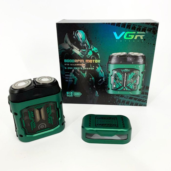 Електробритва VGR V-344. Колір: зелений