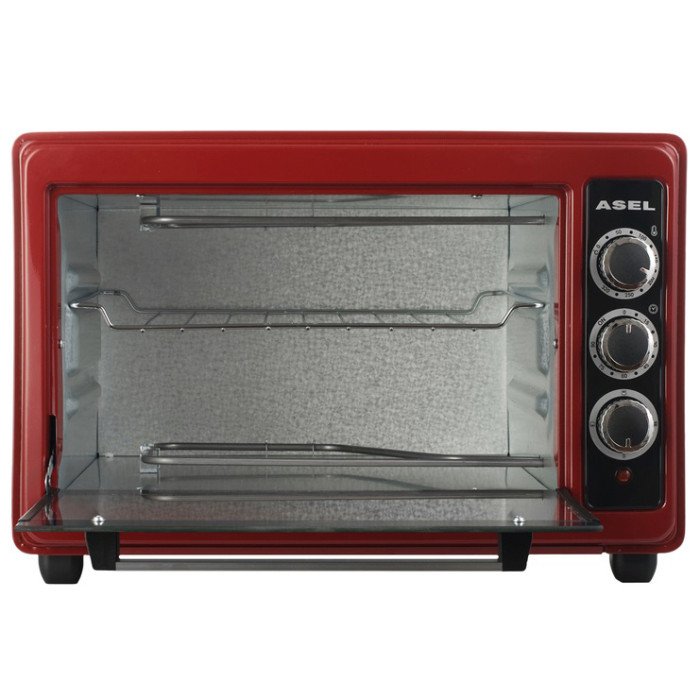 Електрична піч ASEL AF-33-23. Колір: червоний