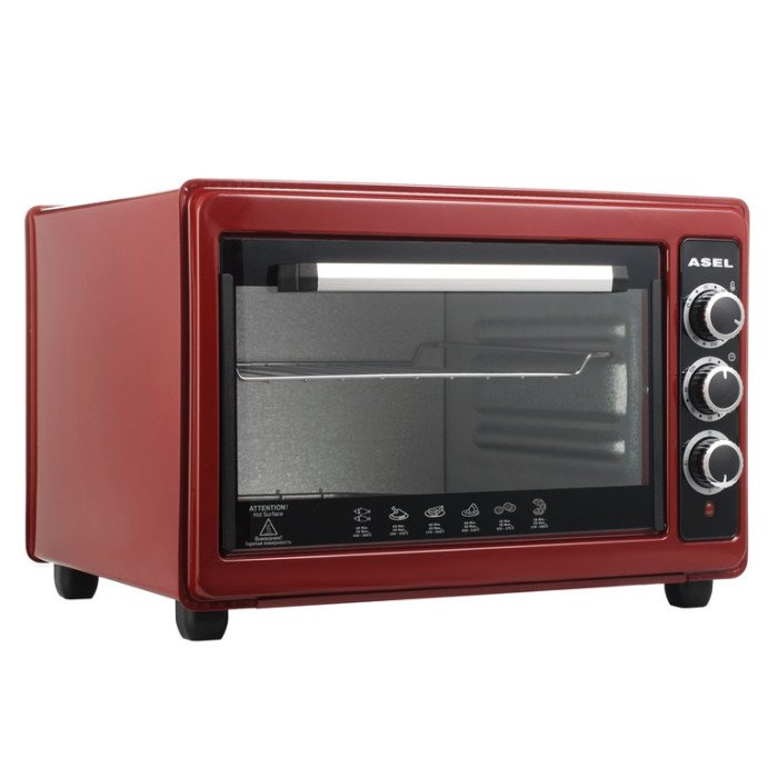 Електрична піч ASEL AF-33-23. Колір: червоний