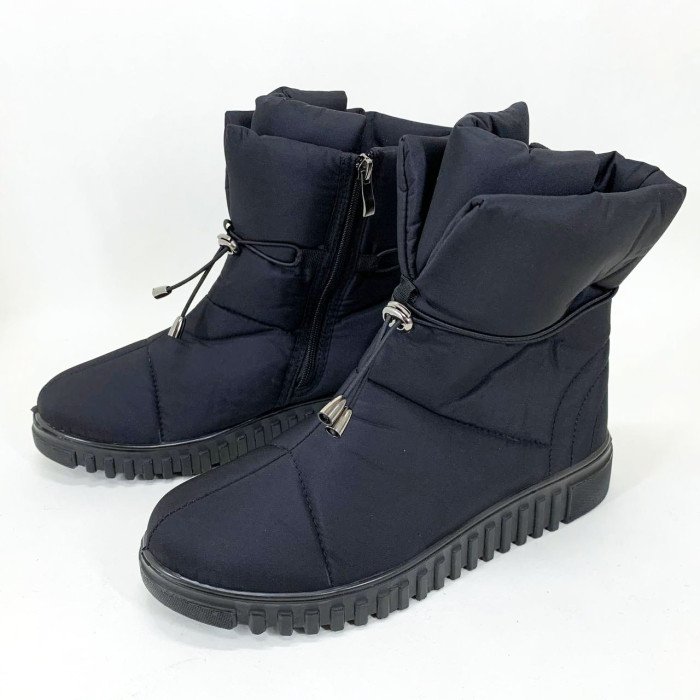 Черевики жіночі утеплені чорні 39р 25,5см Жіночі сноубутси дутики