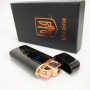 Електрична та газова запальничка Україна з USB-зарядкою HL-432, сенсорна запальничка. Колір: чорний