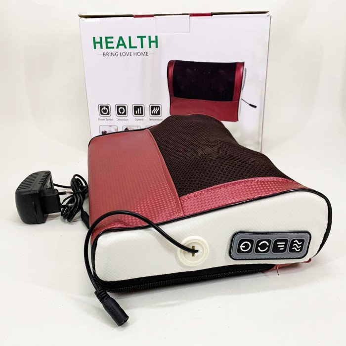 Масажна подушка 1071 з інфрачервоним підігрівом та 3 режимами, Масажер для ніг рук спини та шиї