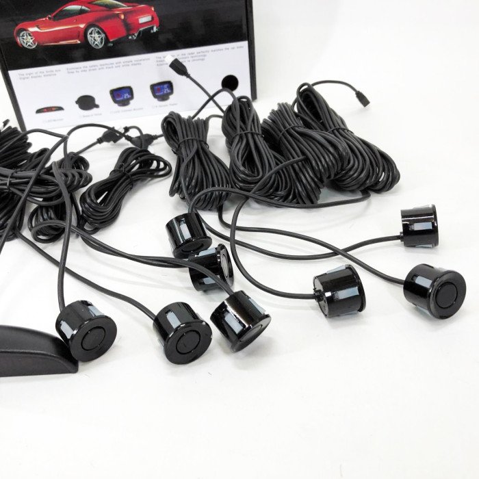 Парктронік (паркувальний радар) Assistant Parking Sensor, 8 чорних датчиків