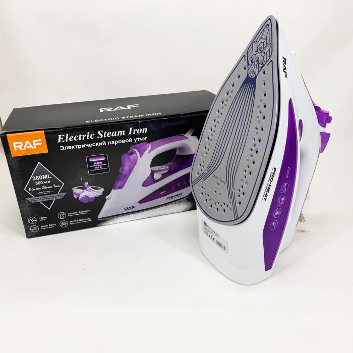 Праска з керамічною підошвою RAF R.1233 потужність 2200Вт 320 мл purple