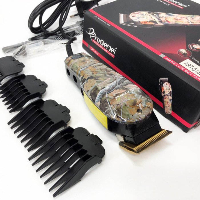 Професійна машинка для стрижки волосся GEMEI GM-1018, Стильна машинка для стрижки, Триммер для бороди