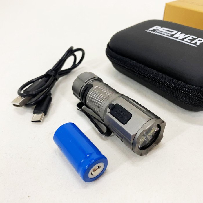 Ліхтар ручний F30-3XPG LED із ЗУ Type-C