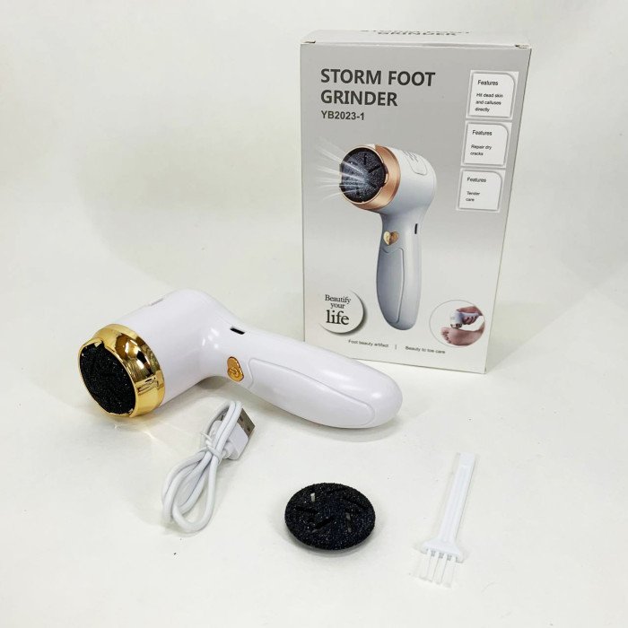 Пемза акумуляторна для видалення грубої шкіри стоп Foot Grinder Y2023 для п'ят з USB-кабелем