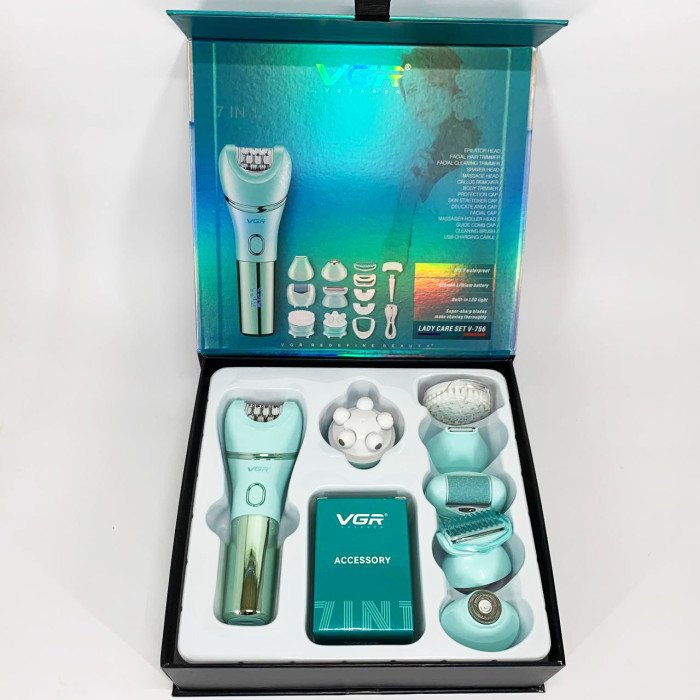 Епілятор VGR V-756 GREEN 7 в 1