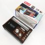 Радіоприймач портативне радіо Golon RX-381 акумуляторний ретро стовпчик usb sd mp3 fm. Колір: коричневий
