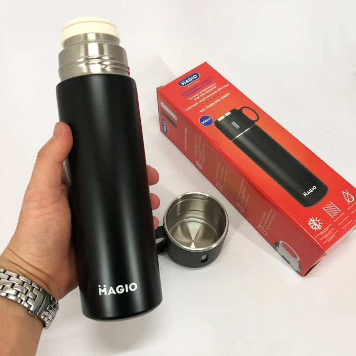 Термос MAGIO MG-1046B 0.5 л, Термос для спортсменів, Термокружка з вакуумною ізоляцією
