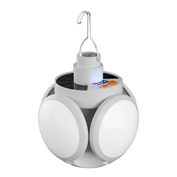 Ліхтар Лампа для кемпінгу акумуляторна BL-2029 + SOLAR на сонячній батареї кемпінговий складаний ліхтар