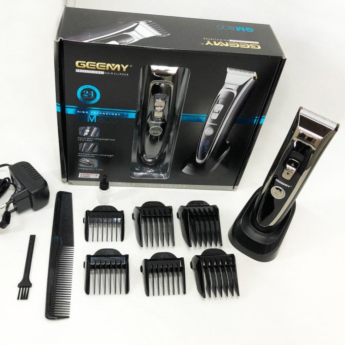Машинка для стрижки акумуляторна 5 в 1 Gemei GM-800 професійний триммер, електробритва для волосся