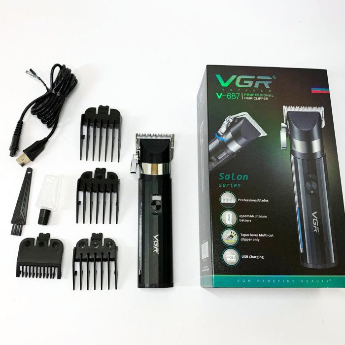 Акумуляторна машинка для стрижки VGR V-687