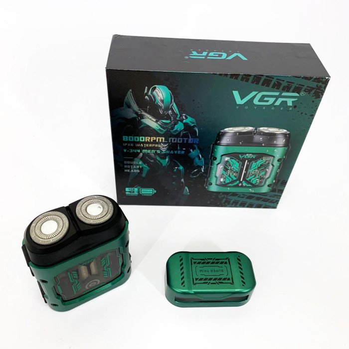 Електробритва VGR V-344. Колір: зелений