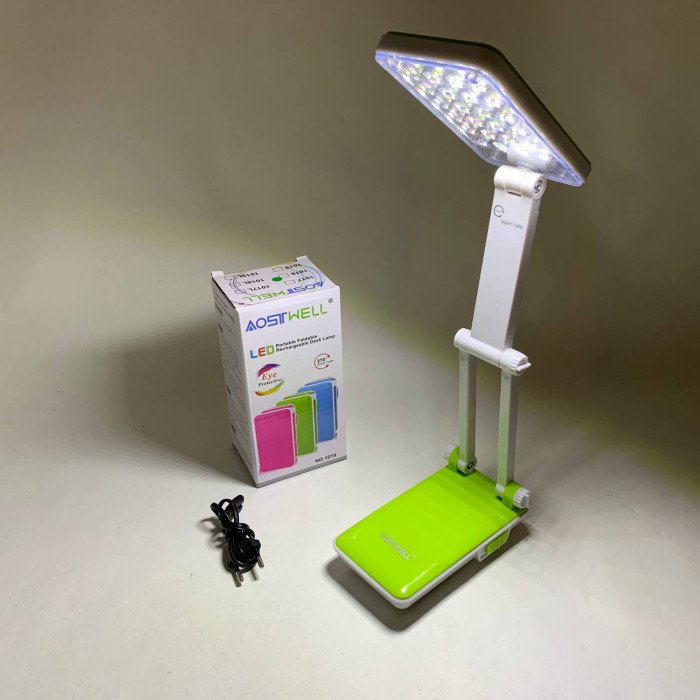 Настільна лампа Topwell 1019 Синя акумуляторна світлодіодна регуляція рівня нахилу. Колір: зелений