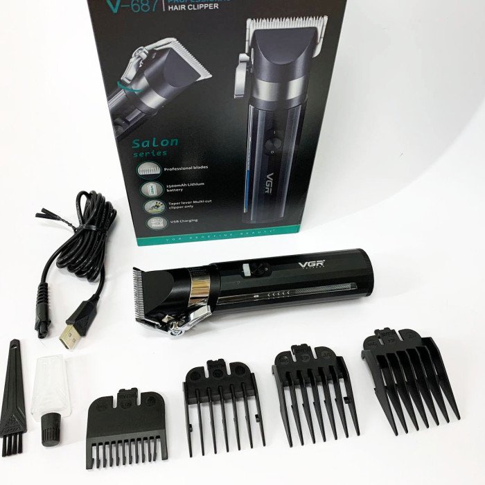 Акумуляторна машинка для стрижки VGR V-687