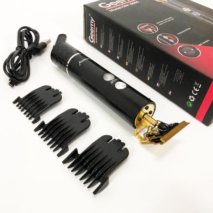 Професійна окантувальна машинка GEEMY GM-6605 для стрижки волосся, окантовки, бороди та вусів