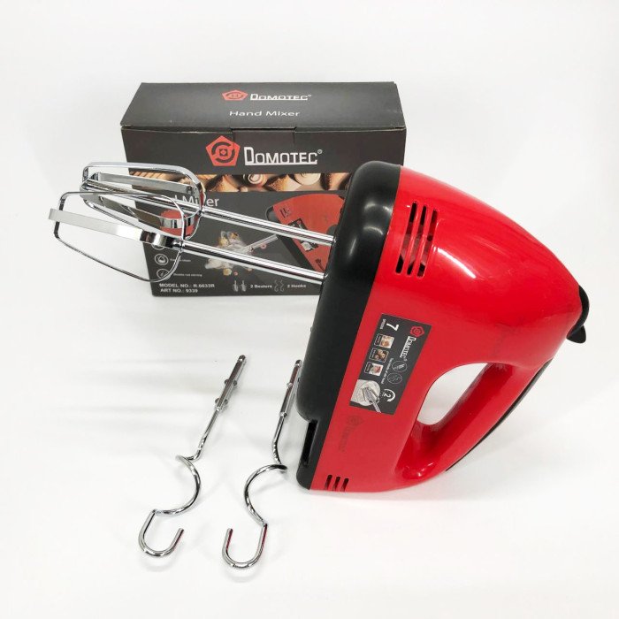 Міксер DOMOTEC R6633R 260 Вт, Кухонний ручний міксер хороший, Міксер для приготування крему