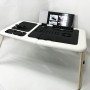 Складаний столик для ноутбука LD-09 E-Table, столик з охолодженням 2 USB кулера, Стіл підставка з вентиляцією