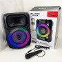 Портативна караоке колонка SPS 8147 Bluetooth 20W з мікрофоном та RGB-підсвічуванням