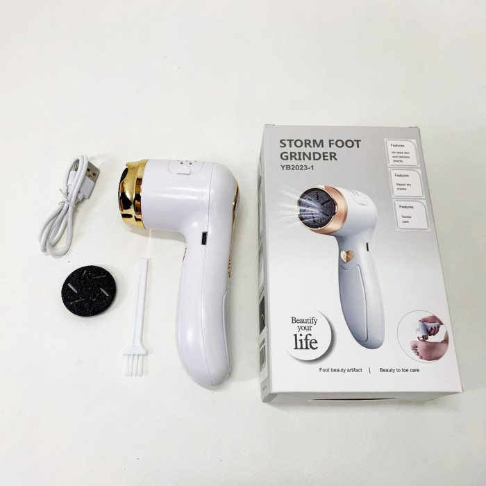 Пемза акумуляторна для видалення грубої шкіри стоп Foot Grinder Y2023 для п'ят з USB-кабелем