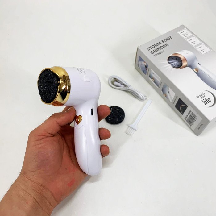 Пемза акумуляторна для видалення грубої шкіри стоп Foot Grinder Y2023 для п'ят з USB-кабелем