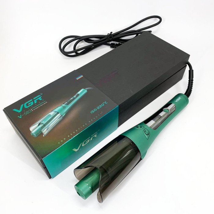 Стайлер плойка для авто завивки волосся VGR V-583 з керамічним покриттям та регулюванням температури
