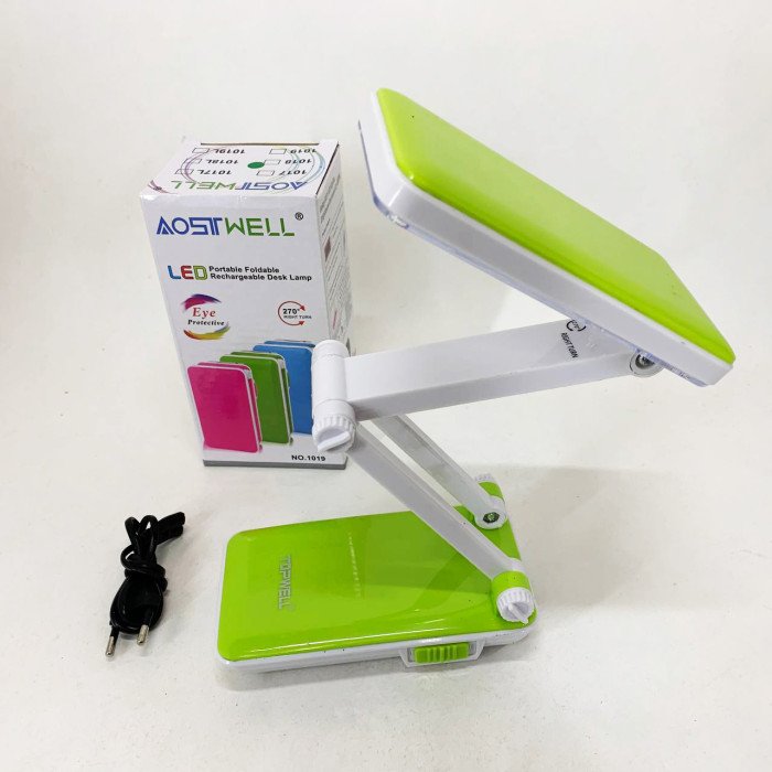 Настільна лампа Topwell 1019 Синя акумуляторна світлодіодна регуляція рівня нахилу. Колір: зелений