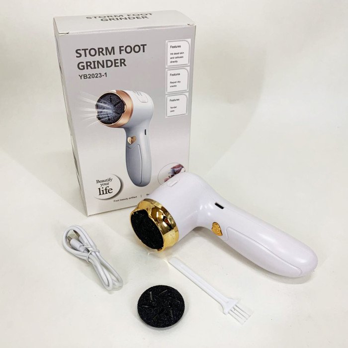 Пемза акумуляторна для видалення грубої шкіри стоп Foot Grinder Y2023 для п'ят з USB-кабелем