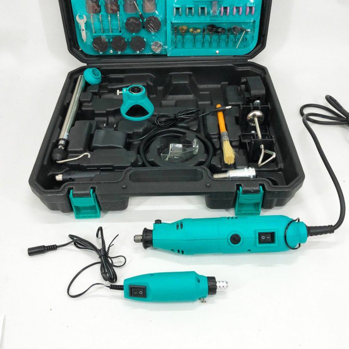 Ручний електричний гравер + гравер Mini 12V з 236 насадками, електричний електричний міні, Дриль гравер