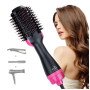 Фен Щітка гребінець 3в1 One step Hair Dryer 1000 Вт 3 режими випрямляч для укладання волосся стайлер з функцією іонізації