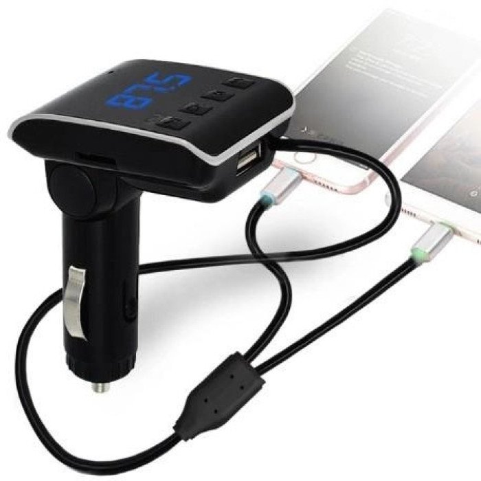 FM модулятор HZ H22 BT для авто з Bluetooth, Авто трансмітер від прикурювача, Bluetooth фм передавач