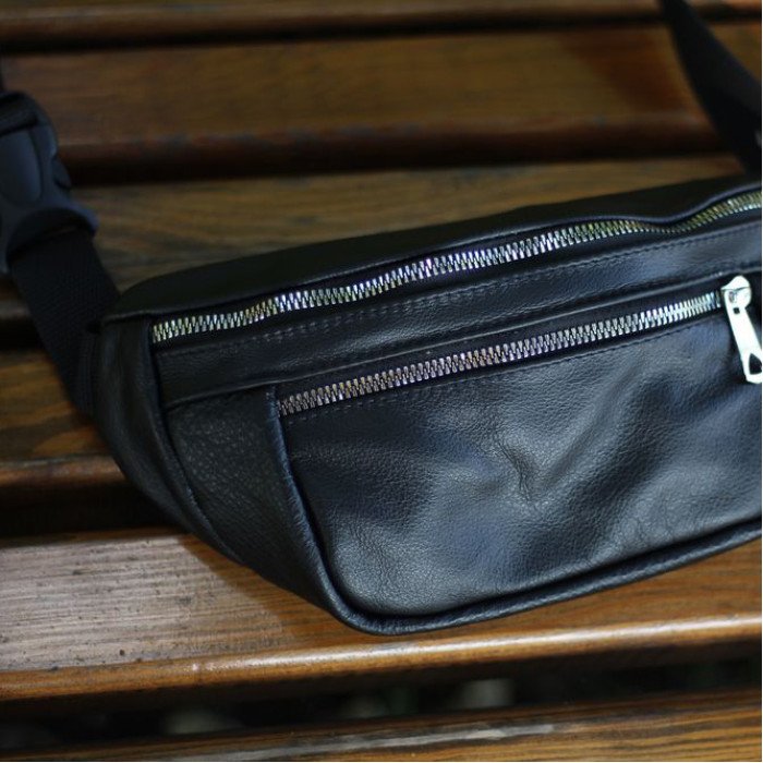 Бананка з натуральної шкіри. Відмінна якість сумки на пояс. Модель: 74132