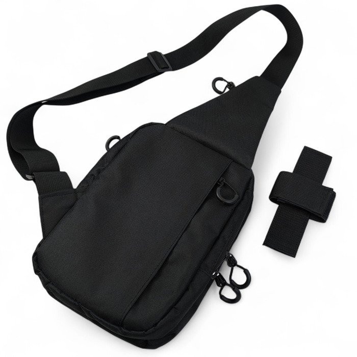 Тактична сумка на плече з кобурою, система MOLLE, патч-панель, Cordura