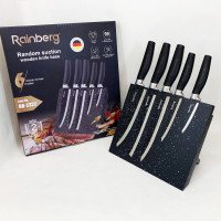 Набір ножів Rainberg RB-2322 з нержавіючої сталі з магнітною основою Black