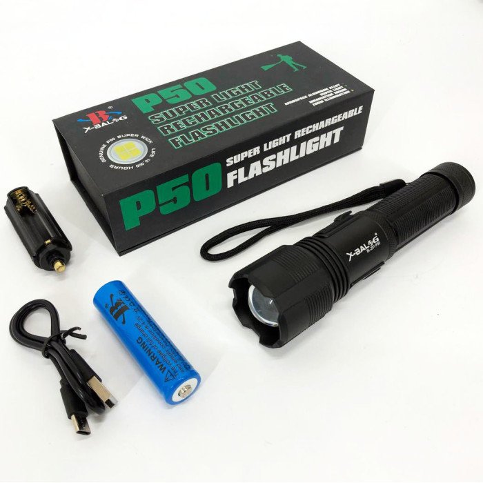 Ліхтарик ручний тактичний Bailong BL-Z01-P50, надпотужний ліхтарик, тактичні ліхтарі для полювання