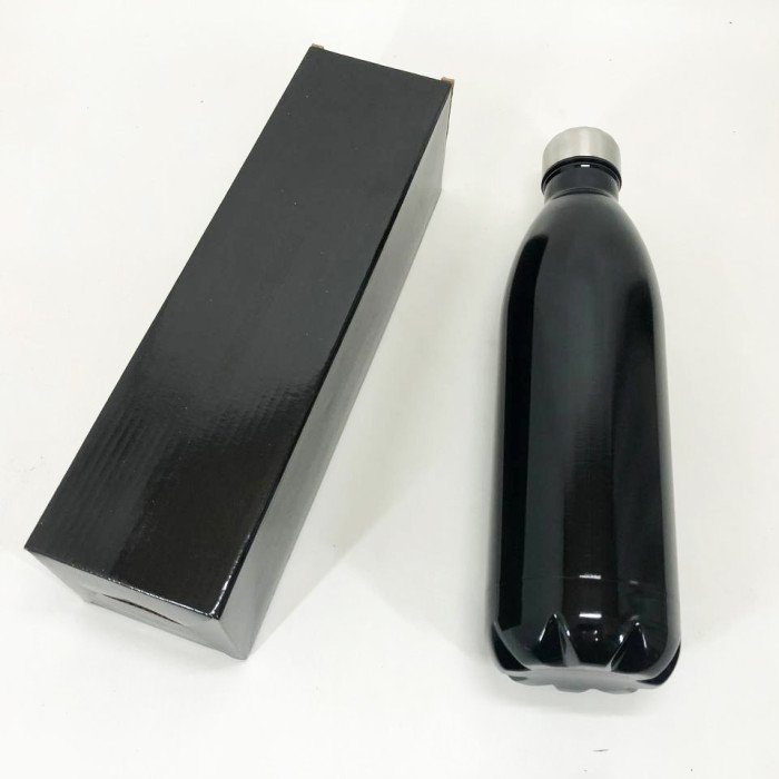 Термос UNIQUE UN-1024 1 л, Термос похідний, Термос для риболовлі, Термос для кави. Колір: чорний