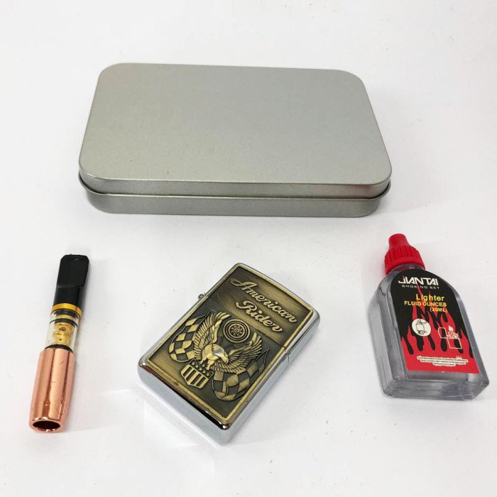 Запальничка бензинова в подарунковій коробці N4, запальничка в подарунковому футлярі, подарунок запальничка