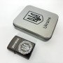 Дугова електроімпульсна запальничка USB Україна металева коробка HL-447. Колір: чорний