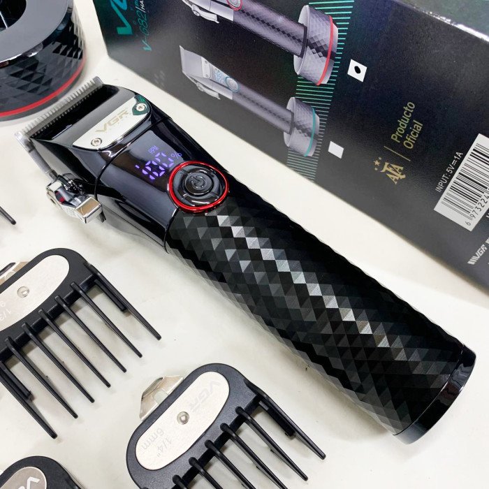 Професійна бездротова машинка для стрижки VGR V-682 RED тример для волосся