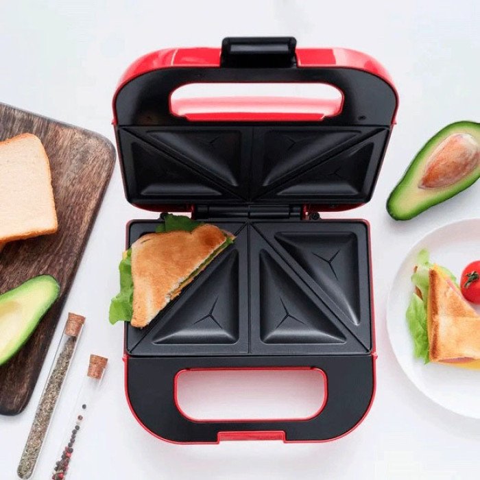 Бутербродниця сендвічниця MAGIO MG-376 750 Вт, бутербродниця електрична, електрична сендвічниця