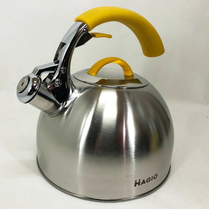 Чайник Magio MG-1191 2.5 Л зі свистком, гарний чайник для газової плити, чайник на плиту, чайник газовий