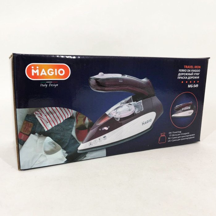 Дорожня праска Magio MG-549 1100 Вт, праска електрична парова, парова праска-очисник