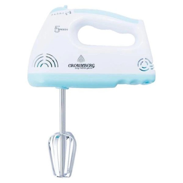 Міксер Crownberg CB-7323 300 Вт 5 Швидкості, ручний міксер з насадками, кухонний міксер, гарний міксер