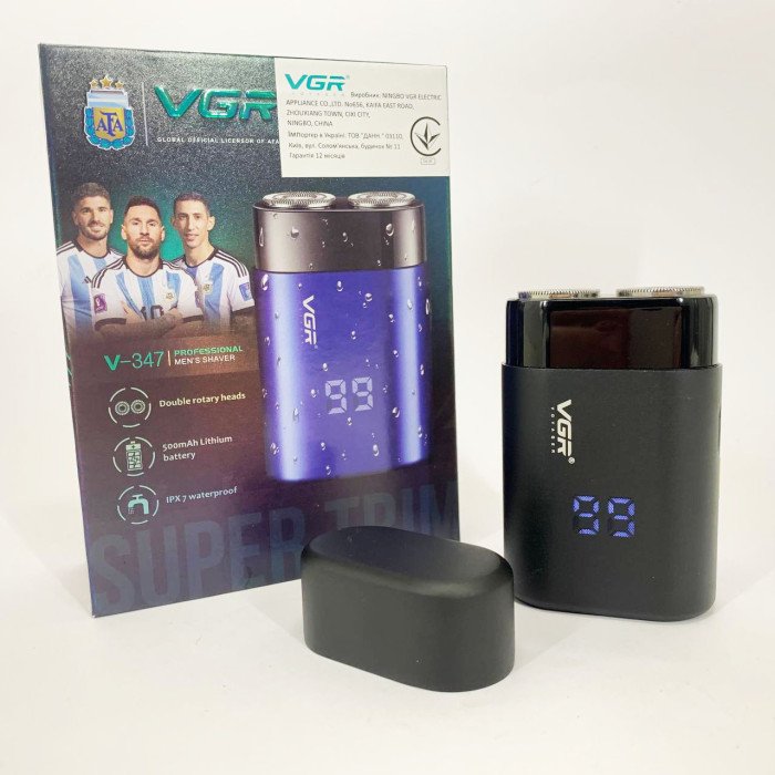 Електробритва VGR V-347. Колір: чорний