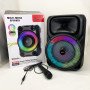 Портативна караоке колонка SPS 8147 Bluetooth 20W з мікрофоном та RGB-підсвічуванням